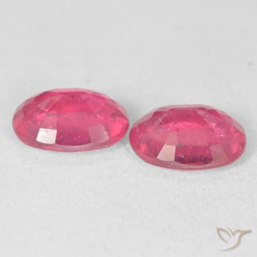 3.23 ct natürliche Mittelrot Rubin-Edelsteine, Oval, VS-SI