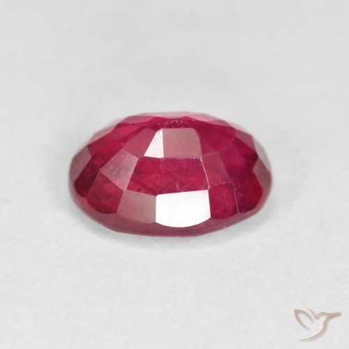 9,17 ctw natürlicher Tiefes rötliches Rosa Rubin, Oval, VS