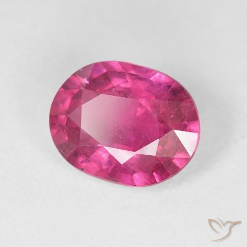 9,17 ctw natürlicher Medium Dark-Pink Rubin, Oval, VS