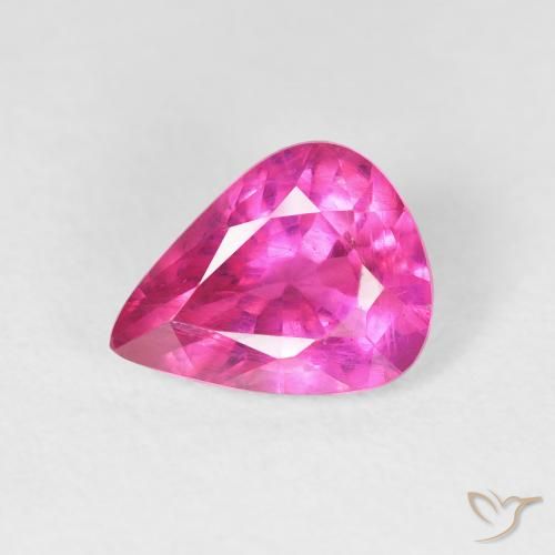 2.09ct Natürlicher Tiefes Magenta Rubin, Birnenform, VS