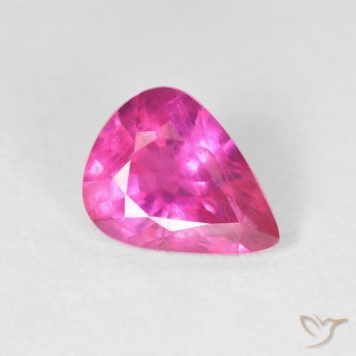9,17 ctw natürlicher Tiefes Magenta Rubin, Birnenform, VS
