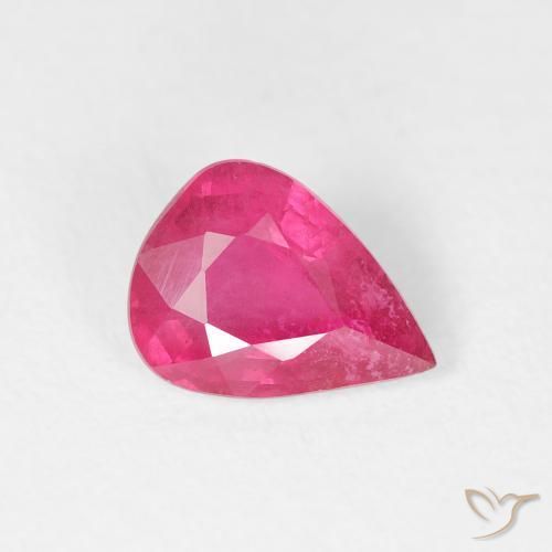 9,17 ctw natürlicher pink Rubin, Birnenform, VS