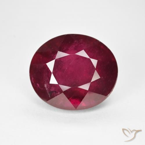 15.28ct Natürlicher Tiefes Weinrot Rubin, Oval, VS