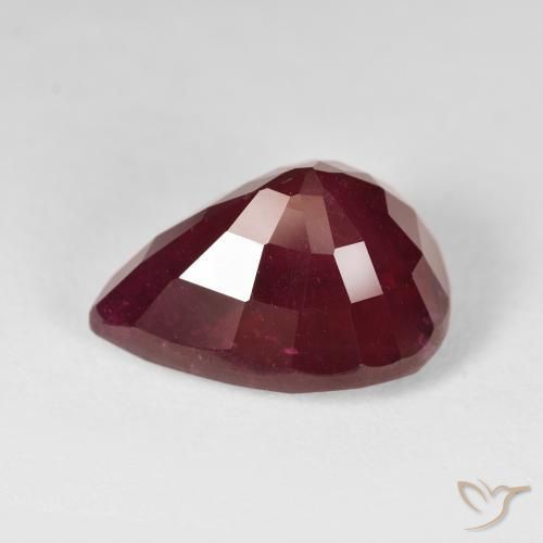 9,17 ctw natürlicher Weinrot Rubin, Birnenform, VS