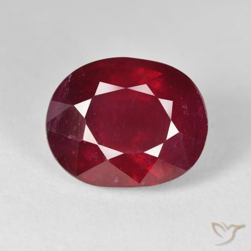 13.61ct Natürlicher Hellrot Rubin, Oval, VS