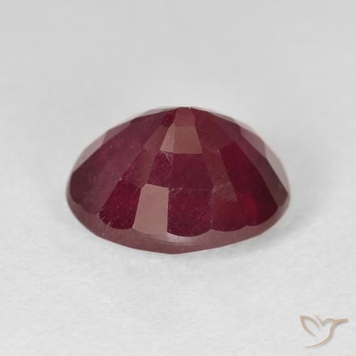 9,17 ctw natürlicher tiefrot Rubin, Oval, VS