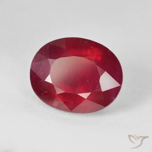 9,17 ctw natürlicher Marmelade Rot Rubin, Oval, VS