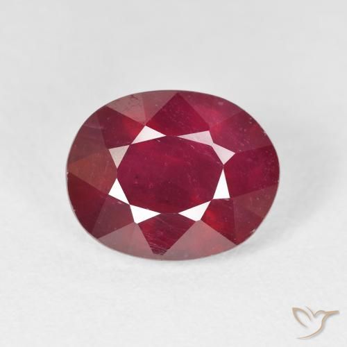5.88ct Natürlicher Mittelrot Rubin, Oval, VS