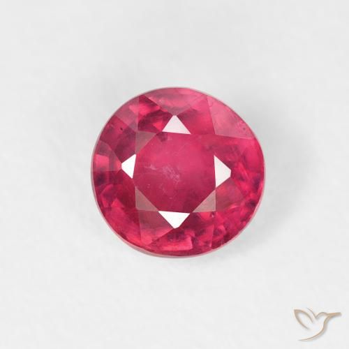 0.94ct Natürlicher Medium Dark-Red Rubin, Runden, VS