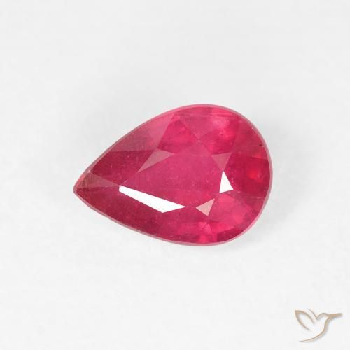 1.02ct Natürlicher Marmelade Rot Rubin, Birnenform, VS-SI