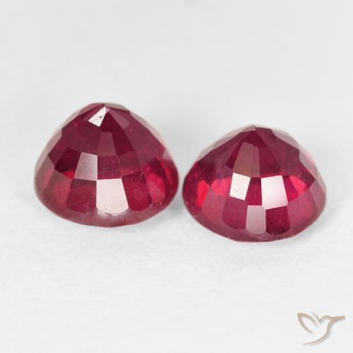 4.48 ct natürliche Marmelade Rot Rubin-Edelsteine, Runden, VS