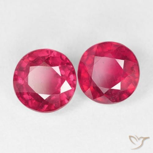 2.70 ct natürliche Marmelade Rot Rubin-Edelsteine, Runden, VS-SI