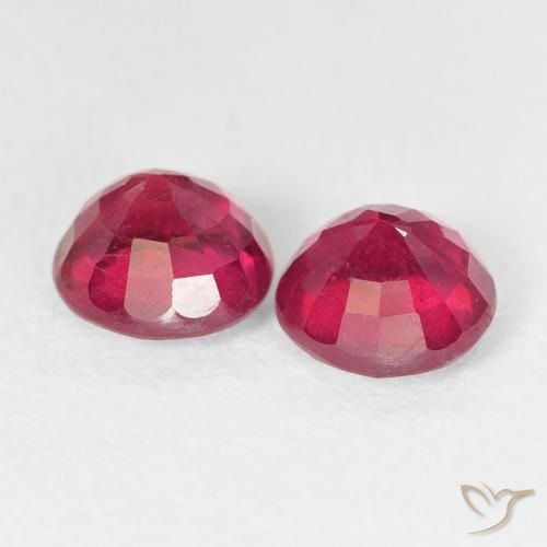 2.70 ct natürliche Marmelade Rot Rubin-Edelsteine, Runden, VS-SI