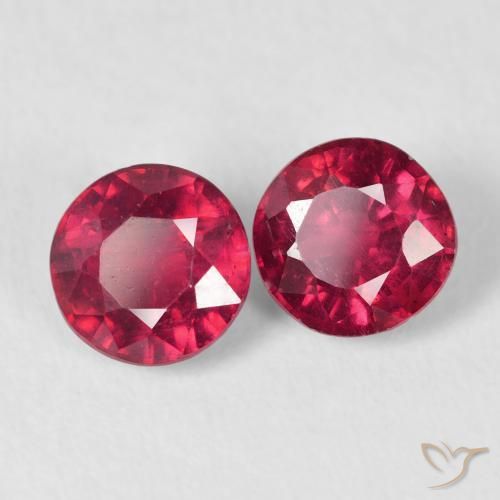 2.33 ct natürliche Tiefrot Rubin-Edelsteine, Runden, VS