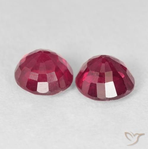 2.33 ct natürliche Tiefrot Rubin-Edelsteine, Runden, VS