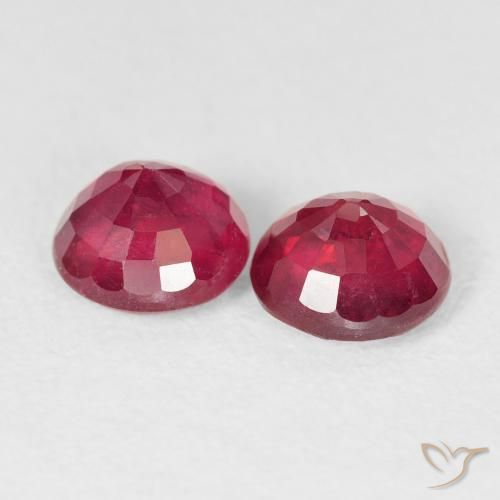 2.38 ct natürliche Tiefrot Rubin-Edelsteine, Runden, VS