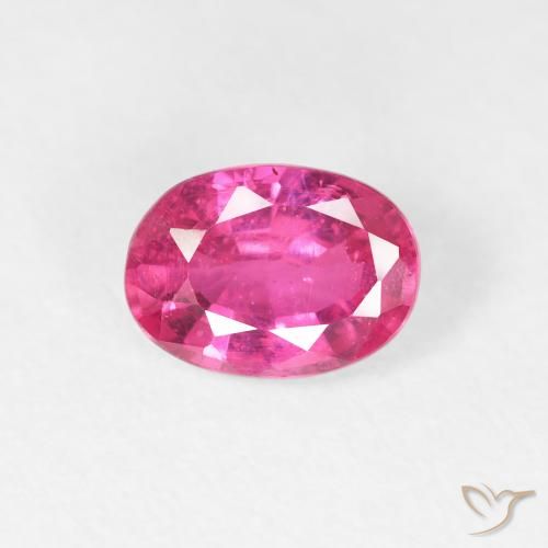 1.13ct Natürlicher pink Rubin, Oval, VS