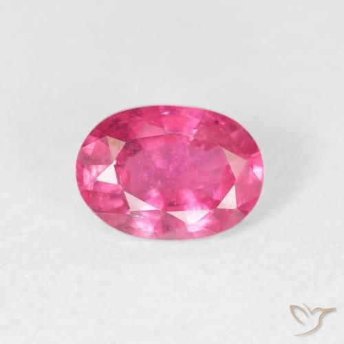 1.06ct Natürlicher Medium Dark-Pink Rubin, Oval, VS