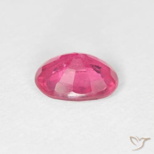 9,17 ctw natürlicher Medium Dark-Pink Rubin, Oval, VS