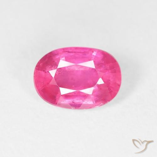 1.27ct Natürlicher Medium Dark-Pink Rubin, Oval, VS
