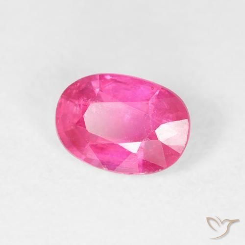 9,17 ctw natürlicher Medium Dark-Pink Rubin, Oval, VS