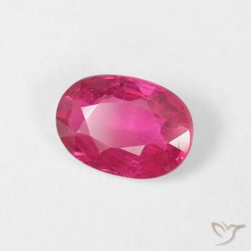 9,17 ctw natürlicher Medium Dark-Pink Rubin, Oval, VS
