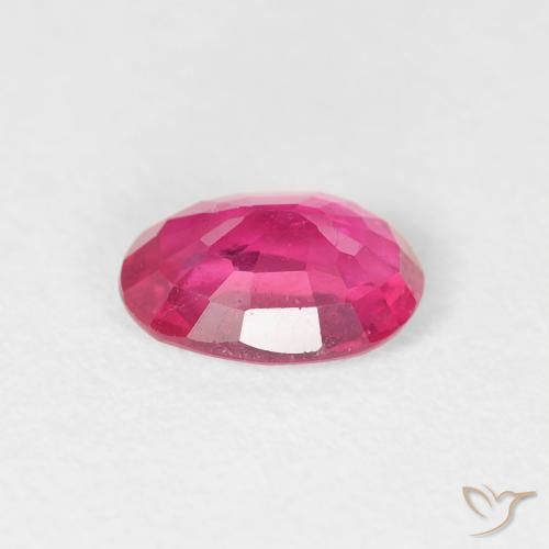 9,17 ctw natürlicher Medium Dark-Pink Rubin, Oval, VS