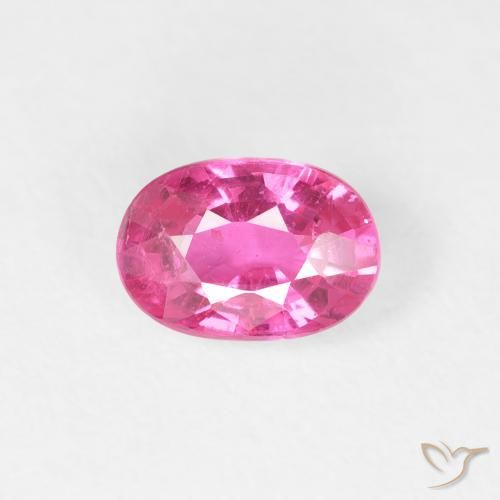 0.96ct Natürlicher Medium Dark-Pink Rubin, Oval, VS