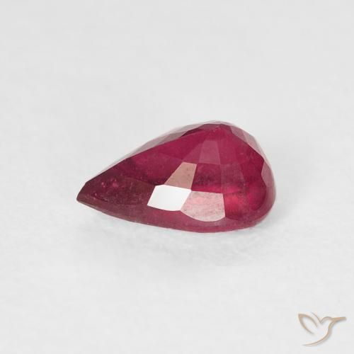 9,17 ctw natürlicher Medium Dark-Red Rubin, Birnenform, VS-SI