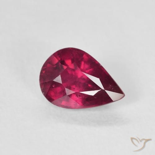 9,17 ctw natürlicher Tiefes rötliches Rosa Rubin, Birnenform, VS-SI