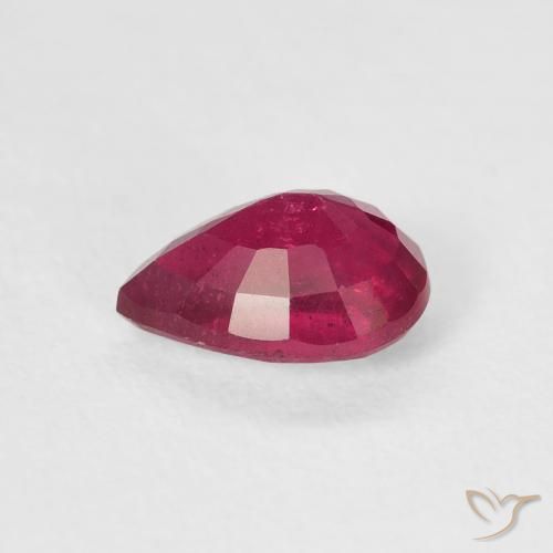 9,17 ctw natürlicher Tiefes rötliches Rosa Rubin, Birnenform, VS-SI