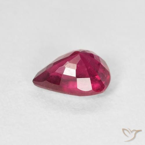 9,17 ctw natürlicher Tiefes rötliches Rosa Rubin, Birnenform, VS-SI