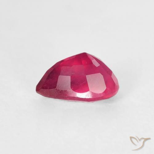 9,17 ctw natürlicher Medium Dark-Red Rubin, Birnenform, VS-SI