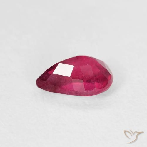 9,17 ctw natürlicher Tiefes rötliches Rosa Rubin, Birnenform, VS-SI