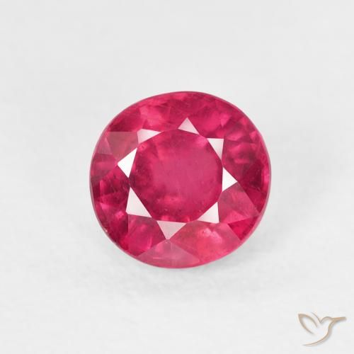 1.14ct Natürlicher Hellrot Rubin, Runden, VS