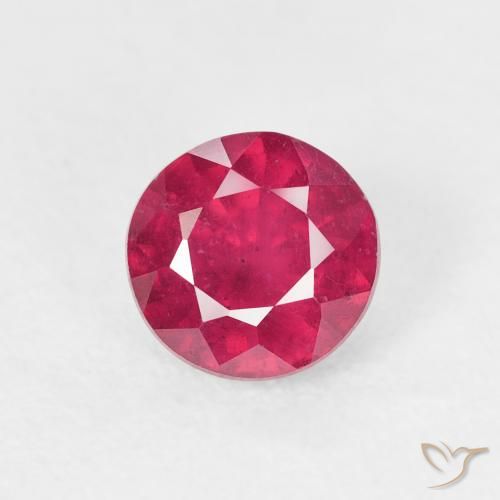 1.16ct Natürlicher Hellrot Rubin, Runden, VS