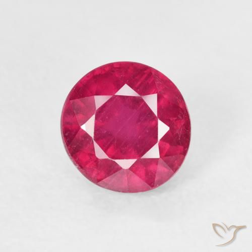 1.20ct Natürlicher Hellrot Rubin, Runden, VS