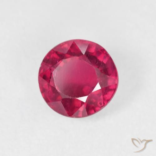 9,17 ctw natürlicher Tiefes rötliches Rosa Rubin, Runden, VS