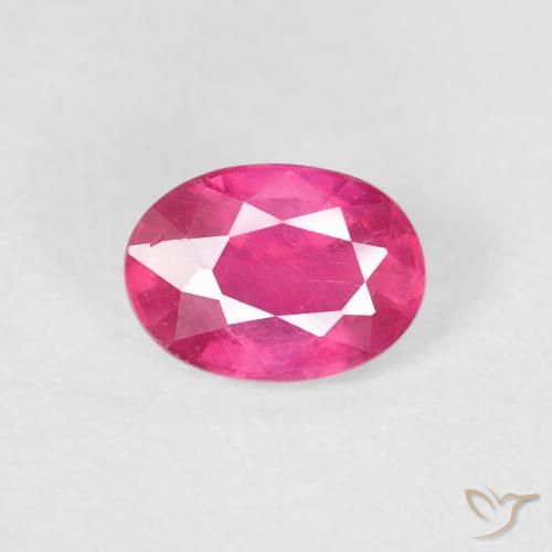 1.27ct Natürlicher Tiefes Magenta Rubin, Oval, VS