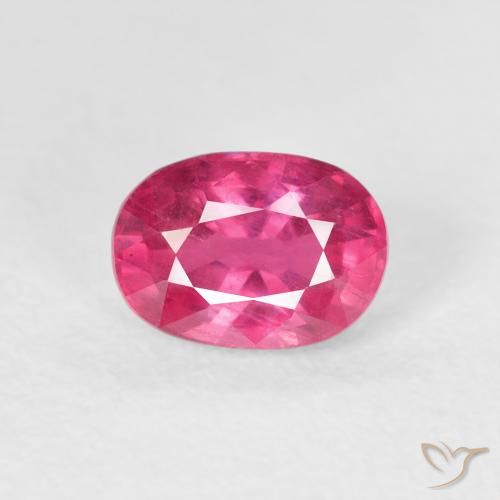 1.44ct Natürlicher Tiefes Magenta Rubin, Oval, VS