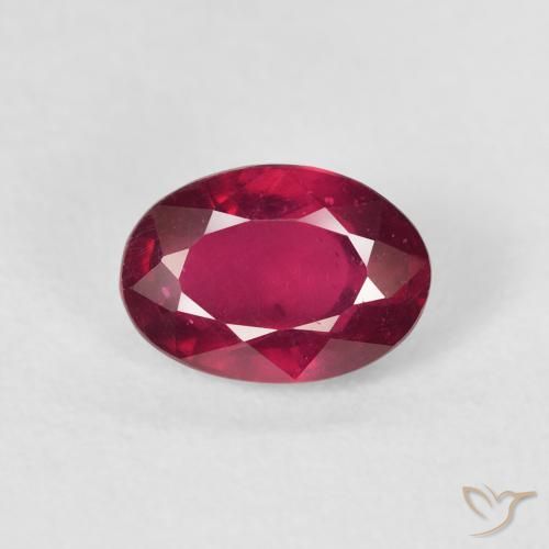 1.75ct Natürlicher tiefrot Rubin, Oval, VS