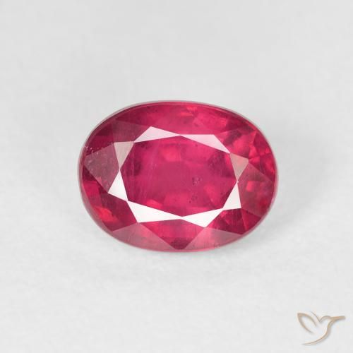 1.96ct Natürlicher Hellrot Rubin, Oval, VS-SI