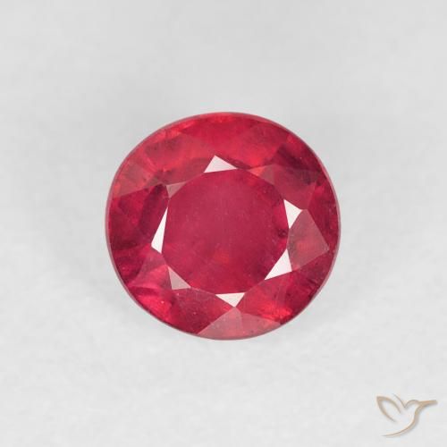1.10ct Natürlicher Tiefrot Rubin, Runden, VS