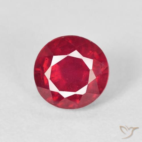 1.37ct Natürlicher Tiefrot Rubin, Runden, VS