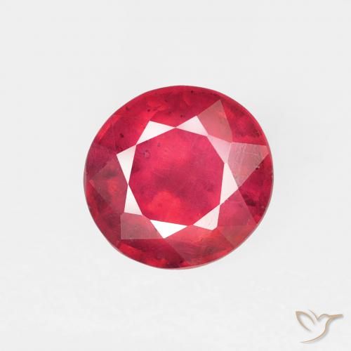 1.06ct Natürlicher Tiefrot Rubin, Runden, VS