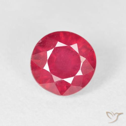 1.32ct Natürlicher Marmelade Rot Rubin, Runden, VS