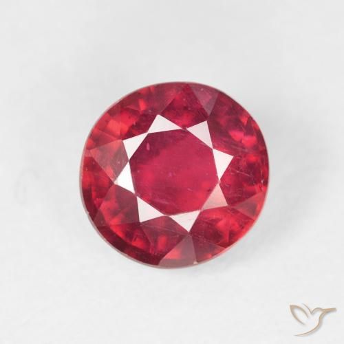 1.62ct Natürlicher Mittelrot Rubin, Runden, VS