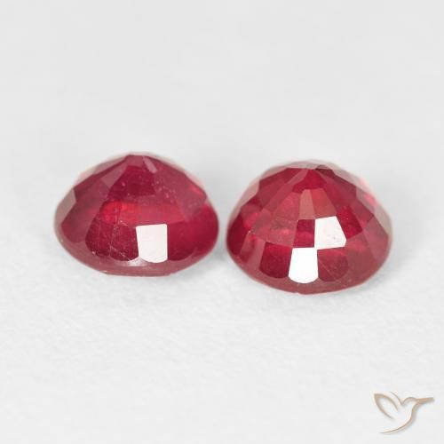 3.12 ct natürliche Mittelrot Rubin-Edelsteine, Runden, VS