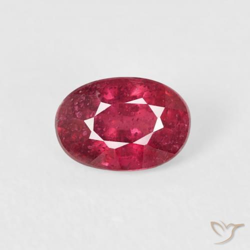 0.84ct Natürlicher Mittelrot Rubin, Oval, VS-SI