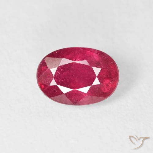 0.78ct Natürlicher Marmelade Rot Rubin, Oval, VS-SI
